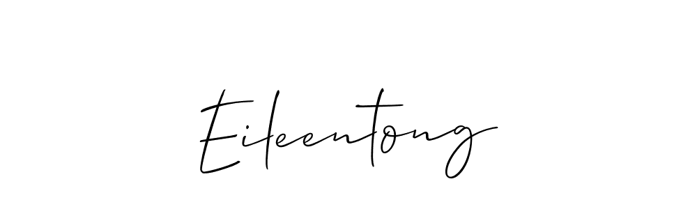 Eileentong stylish signature style. Best Handwritten Sign (Allison_Script) for my name. Handwritten Signature Collection Ideas for my name Eileentong. Eileentong signature style 2 images and pictures png