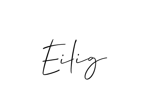 if you are searching for the best signature style for your name Eilig. so please give up your signature search. here we have designed multiple signature styles  using Allison_Script. Eilig signature style 2 images and pictures png