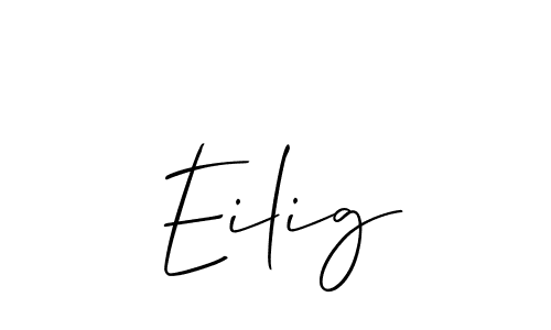 if you are searching for the best signature style for your name Eilig. so please give up your signature search. here we have designed multiple signature styles  using Allison_Script. Eilig signature style 2 images and pictures png