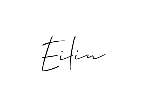 Create a beautiful signature design for name Eilin. With this signature (Allison_Script) fonts, you can make a handwritten signature for free. Eilin signature style 2 images and pictures png