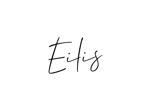 Make a beautiful signature design for name Eilis. With this signature (Allison_Script) style, you can create a handwritten signature for free. Eilis signature style 2 images and pictures png