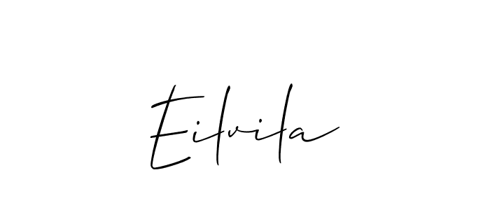 Make a beautiful signature design for name Eilvila. With this signature (Allison_Script) style, you can create a handwritten signature for free. Eilvila signature style 2 images and pictures png