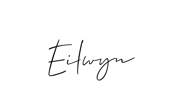 You should practise on your own different ways (Allison_Script) to write your name (Eilwyn) in signature. don't let someone else do it for you. Eilwyn signature style 2 images and pictures png