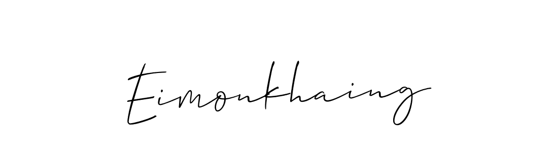 Design your own signature with our free online signature maker. With this signature software, you can create a handwritten (Allison_Script) signature for name Eimonkhaing. Eimonkhaing signature style 2 images and pictures png