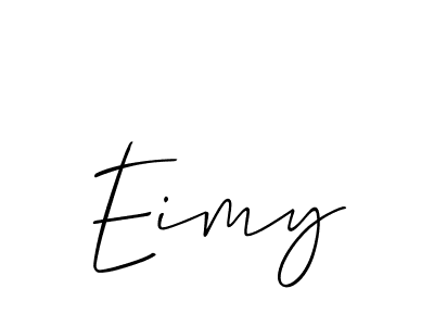It looks lik you need a new signature style for name Eimy. Design unique handwritten (Allison_Script) signature with our free signature maker in just a few clicks. Eimy signature style 2 images and pictures png