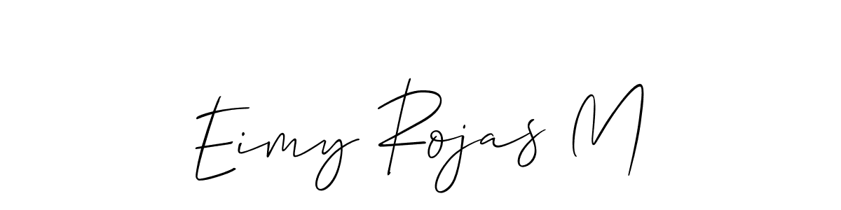 Eimy Rojas M stylish signature style. Best Handwritten Sign (Allison_Script) for my name. Handwritten Signature Collection Ideas for my name Eimy Rojas M. Eimy Rojas M signature style 2 images and pictures png