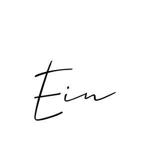 Use a signature maker to create a handwritten signature online. With this signature software, you can design (Allison_Script) your own signature for name Ein. Ein signature style 2 images and pictures png