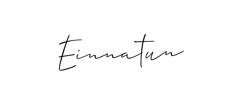 How to make Einnatun signature? Allison_Script is a professional autograph style. Create handwritten signature for Einnatun name. Einnatun signature style 2 images and pictures png
