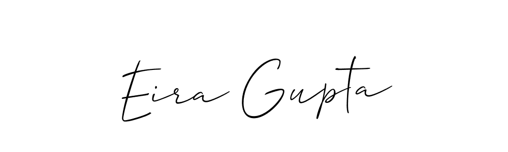 Create a beautiful signature design for name Eira Gupta. With this signature (Allison_Script) fonts, you can make a handwritten signature for free. Eira Gupta signature style 2 images and pictures png