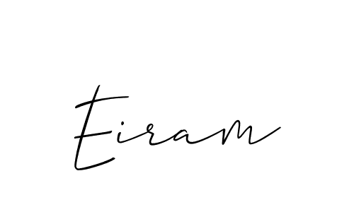 Design your own signature with our free online signature maker. With this signature software, you can create a handwritten (Allison_Script) signature for name Eiram. Eiram signature style 2 images and pictures png