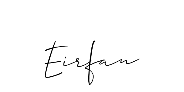 How to Draw Eirfan signature style? Allison_Script is a latest design signature styles for name Eirfan. Eirfan signature style 2 images and pictures png