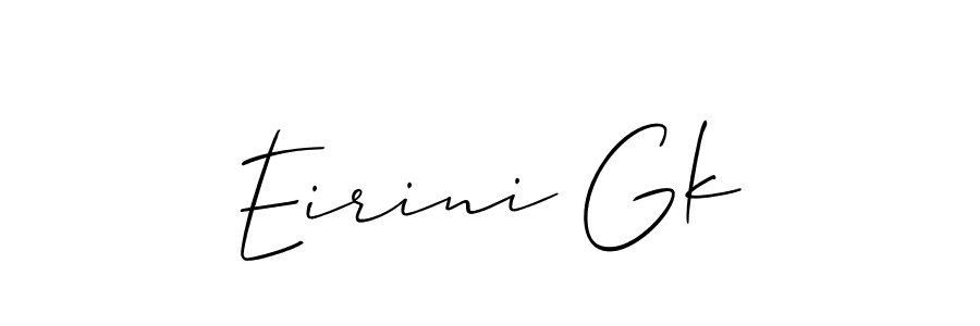Also we have Eirini Gk name is the best signature style. Create professional handwritten signature collection using Allison_Script autograph style. Eirini Gk signature style 2 images and pictures png