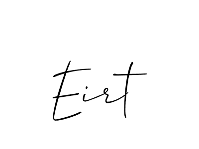 How to make Eirt signature? Allison_Script is a professional autograph style. Create handwritten signature for Eirt name. Eirt signature style 2 images and pictures png