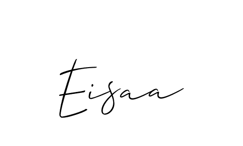 Create a beautiful signature design for name Eisaa. With this signature (Allison_Script) fonts, you can make a handwritten signature for free. Eisaa signature style 2 images and pictures png