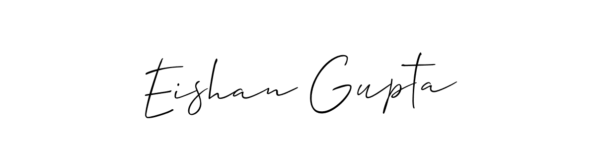 if you are searching for the best signature style for your name Eishan Gupta. so please give up your signature search. here we have designed multiple signature styles  using Allison_Script. Eishan Gupta signature style 2 images and pictures png