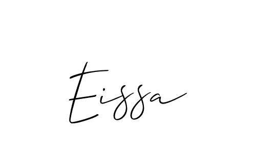 Also we have Eissa name is the best signature style. Create professional handwritten signature collection using Allison_Script autograph style. Eissa signature style 2 images and pictures png