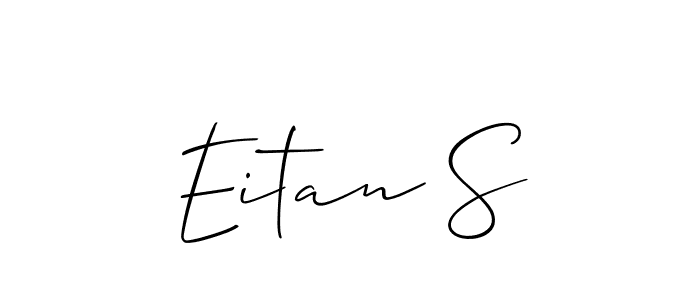 Create a beautiful signature design for name Eitan S. With this signature (Allison_Script) fonts, you can make a handwritten signature for free. Eitan S signature style 2 images and pictures png