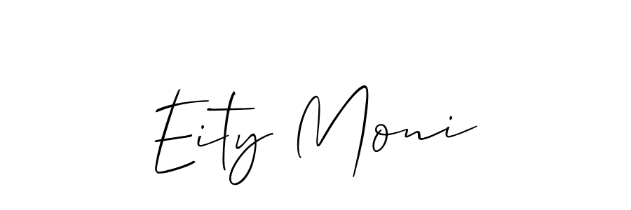 Create a beautiful signature design for name Eity Moni. With this signature (Allison_Script) fonts, you can make a handwritten signature for free. Eity Moni signature style 2 images and pictures png