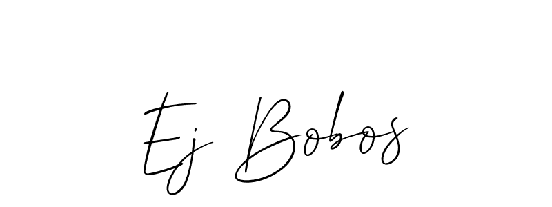 How to make Ej Bobos signature? Allison_Script is a professional autograph style. Create handwritten signature for Ej Bobos name. Ej Bobos signature style 2 images and pictures png