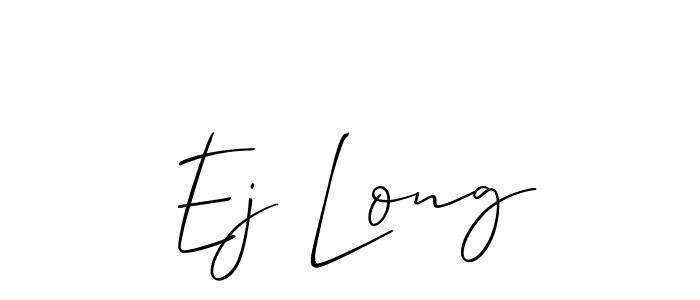 Once you've used our free online signature maker to create your best signature Allison_Script style, it's time to enjoy all of the benefits that Ej Long name signing documents. Ej Long signature style 2 images and pictures png