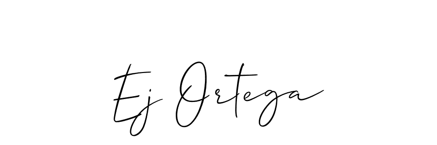 if you are searching for the best signature style for your name Ej Ortega. so please give up your signature search. here we have designed multiple signature styles  using Allison_Script. Ej Ortega signature style 2 images and pictures png