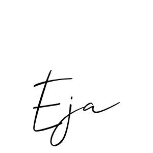 How to make Eja name signature. Use Allison_Script style for creating short signs online. This is the latest handwritten sign. Eja signature style 2 images and pictures png