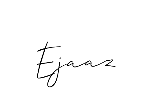 Use a signature maker to create a handwritten signature online. With this signature software, you can design (Allison_Script) your own signature for name Ejaaz. Ejaaz signature style 2 images and pictures png