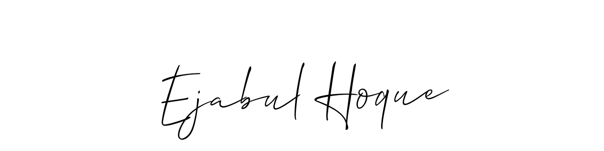 Similarly Allison_Script is the best handwritten signature design. Signature creator online .You can use it as an online autograph creator for name Ejabul Hoque. Ejabul Hoque signature style 2 images and pictures png