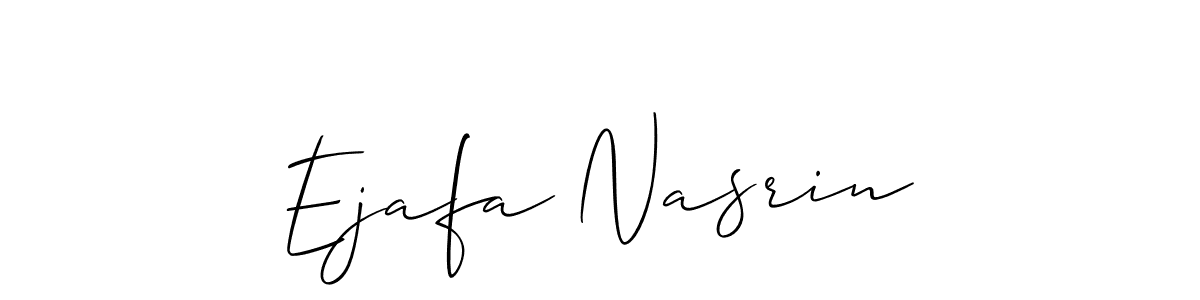 It looks lik you need a new signature style for name Ejafa Nasrin. Design unique handwritten (Allison_Script) signature with our free signature maker in just a few clicks. Ejafa Nasrin signature style 2 images and pictures png