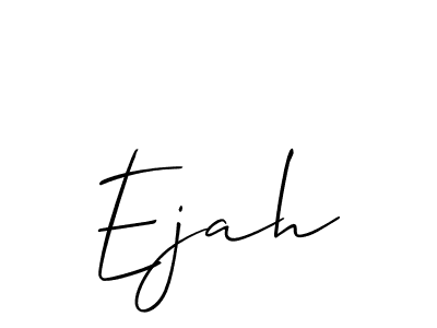 if you are searching for the best signature style for your name Ejah. so please give up your signature search. here we have designed multiple signature styles  using Allison_Script. Ejah signature style 2 images and pictures png