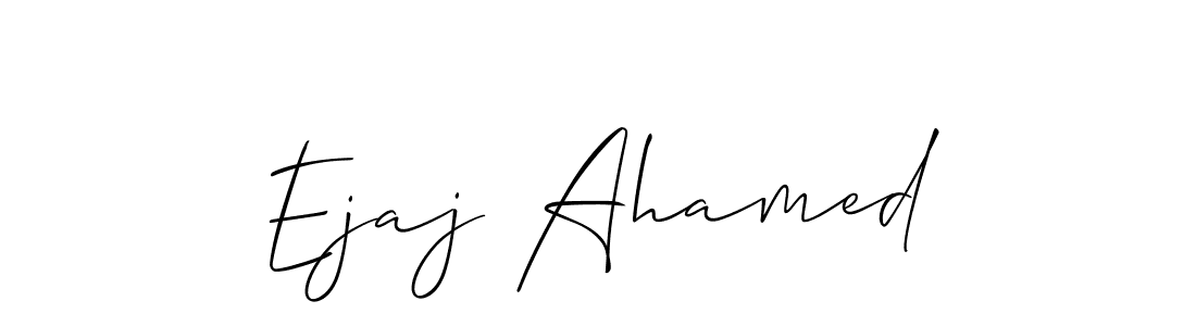 How to Draw Ejaj Ahamed signature style? Allison_Script is a latest design signature styles for name Ejaj Ahamed. Ejaj Ahamed signature style 2 images and pictures png