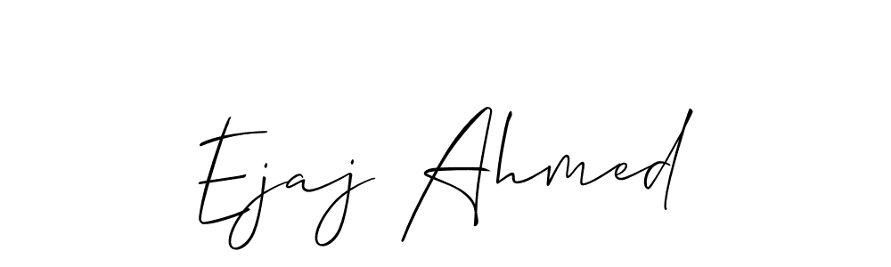 How to Draw Ejaj Ahmed signature style? Allison_Script is a latest design signature styles for name Ejaj Ahmed. Ejaj Ahmed signature style 2 images and pictures png