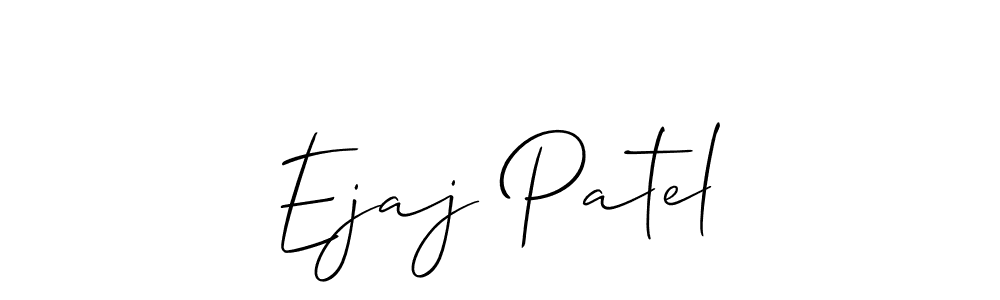 Make a beautiful signature design for name Ejaj Patel. With this signature (Allison_Script) style, you can create a handwritten signature for free. Ejaj Patel signature style 2 images and pictures png