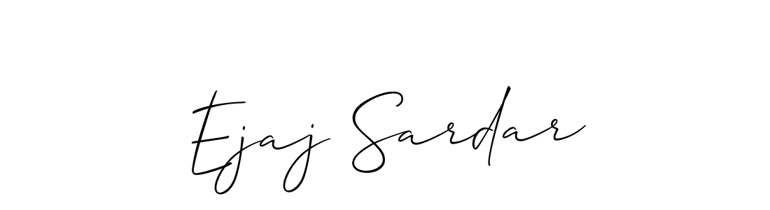 Use a signature maker to create a handwritten signature online. With this signature software, you can design (Allison_Script) your own signature for name Ejaj Sardar. Ejaj Sardar signature style 2 images and pictures png