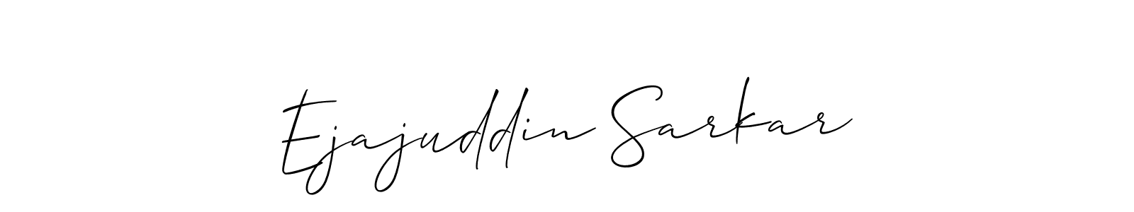 Also You can easily find your signature by using the search form. We will create Ejajuddin Sarkar name handwritten signature images for you free of cost using Allison_Script sign style. Ejajuddin Sarkar signature style 2 images and pictures png