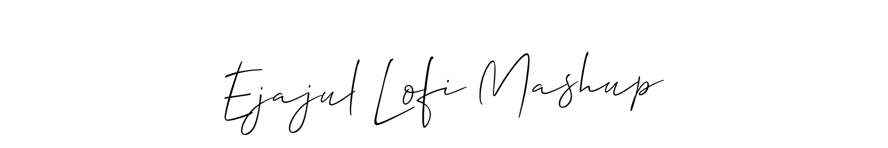 if you are searching for the best signature style for your name Ejajul Lofi Mashup. so please give up your signature search. here we have designed multiple signature styles  using Allison_Script. Ejajul Lofi Mashup signature style 2 images and pictures png