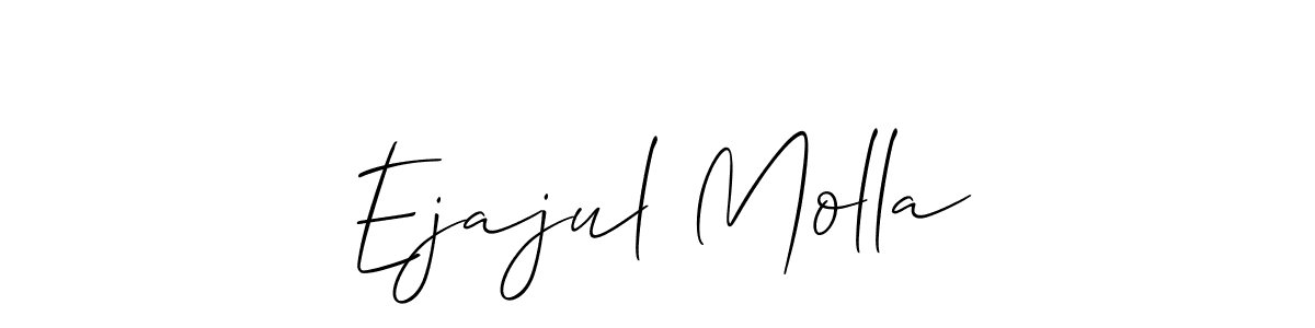 Use a signature maker to create a handwritten signature online. With this signature software, you can design (Allison_Script) your own signature for name Ejajul Molla. Ejajul Molla signature style 2 images and pictures png