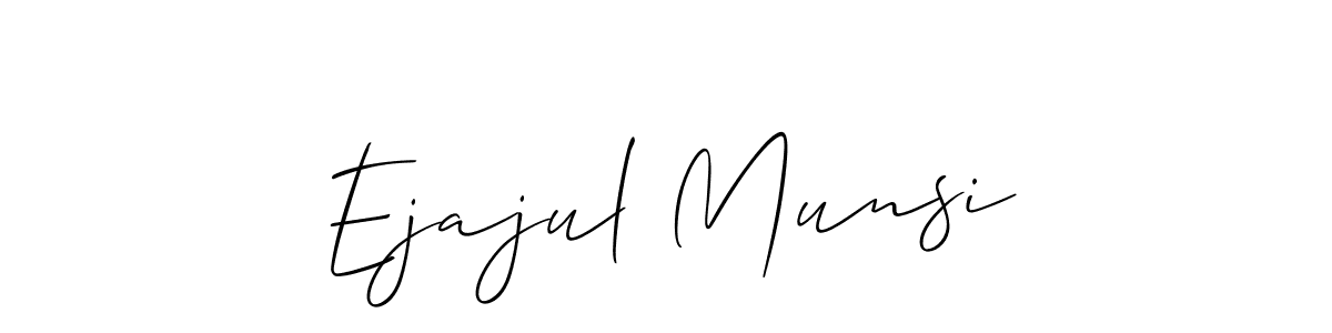 It looks lik you need a new signature style for name Ejajul Munsi. Design unique handwritten (Allison_Script) signature with our free signature maker in just a few clicks. Ejajul Munsi signature style 2 images and pictures png
