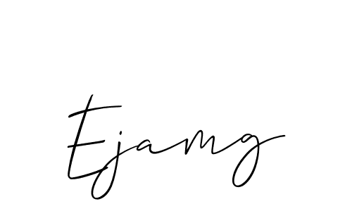 Make a beautiful signature design for name Ejamg. With this signature (Allison_Script) style, you can create a handwritten signature for free. Ejamg signature style 2 images and pictures png