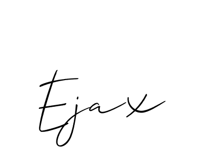 You can use this online signature creator to create a handwritten signature for the name Ejax. This is the best online autograph maker. Ejax signature style 2 images and pictures png