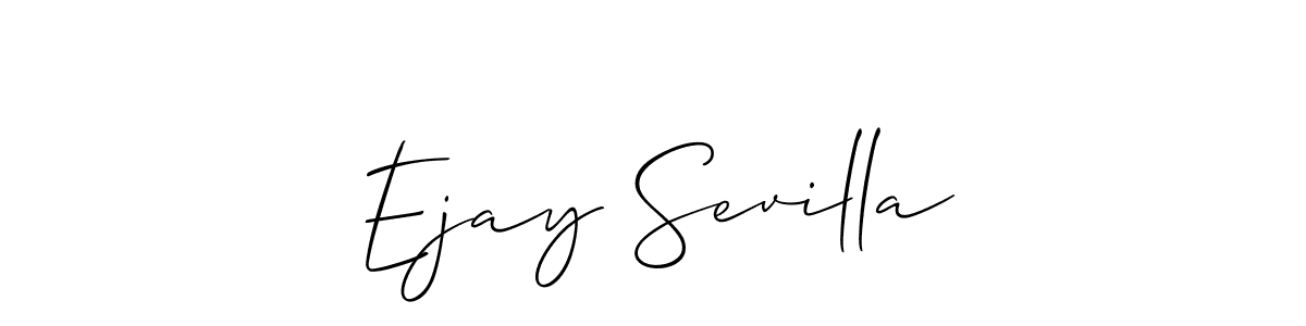 Make a beautiful signature design for name Ejay Sevilla. Use this online signature maker to create a handwritten signature for free. Ejay Sevilla signature style 2 images and pictures png