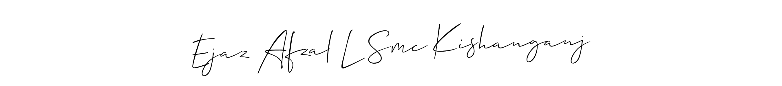 Use a signature maker to create a handwritten signature online. With this signature software, you can design (Allison_Script) your own signature for name Ejaz Afzal L Smc Kishanganj. Ejaz Afzal L Smc Kishanganj signature style 2 images and pictures png