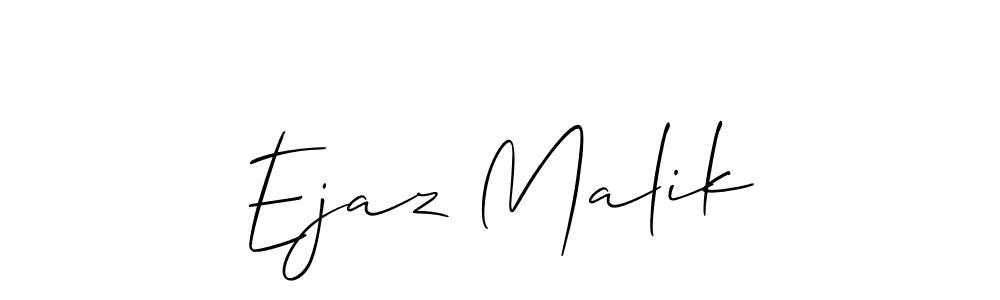 This is the best signature style for the Ejaz Malik name. Also you like these signature font (Allison_Script). Mix name signature. Ejaz Malik signature style 2 images and pictures png