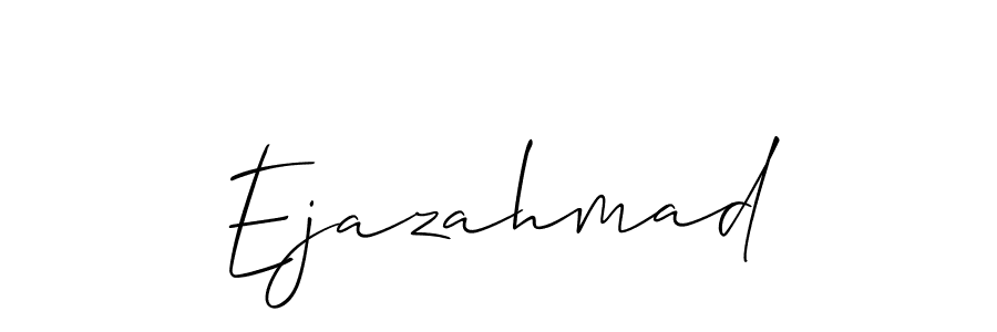 Design your own signature with our free online signature maker. With this signature software, you can create a handwritten (Allison_Script) signature for name Ejazahmad. Ejazahmad signature style 2 images and pictures png