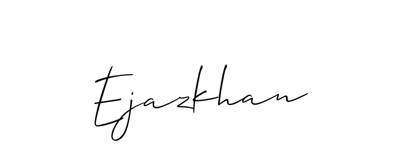 Make a short Ejazkhan signature style. Manage your documents anywhere anytime using Allison_Script. Create and add eSignatures, submit forms, share and send files easily. Ejazkhan signature style 2 images and pictures png