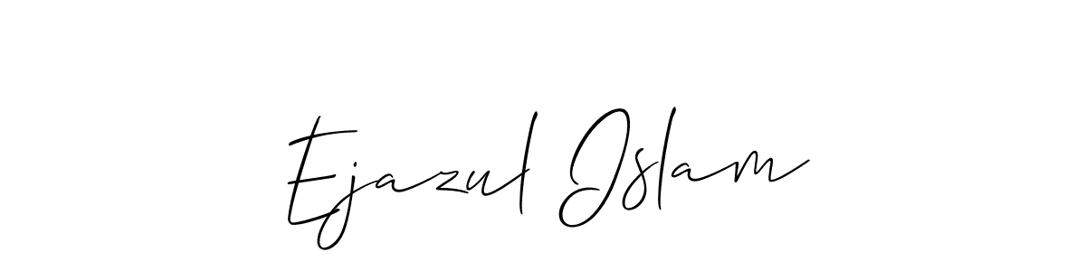 Best and Professional Signature Style for Ejazul Islam. Allison_Script Best Signature Style Collection. Ejazul Islam signature style 2 images and pictures png