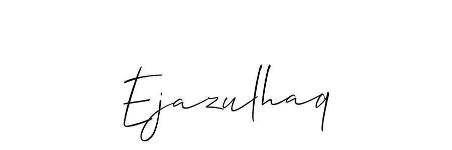 Use a signature maker to create a handwritten signature online. With this signature software, you can design (Allison_Script) your own signature for name Ejazulhaq. Ejazulhaq signature style 2 images and pictures png