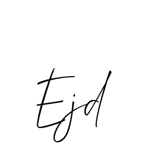 It looks lik you need a new signature style for name Ejd. Design unique handwritten (Allison_Script) signature with our free signature maker in just a few clicks. Ejd signature style 2 images and pictures png