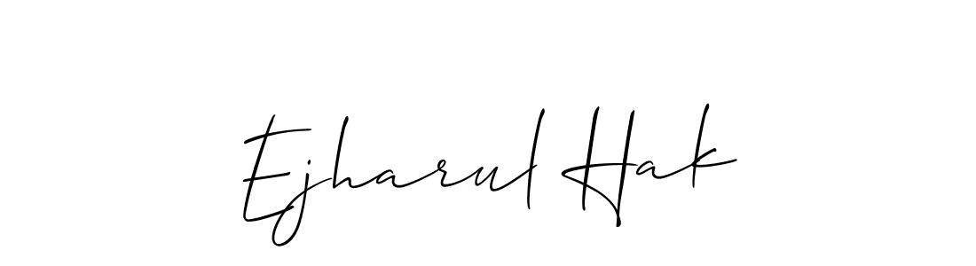 You can use this online signature creator to create a handwritten signature for the name Ejharul Hak. This is the best online autograph maker. Ejharul Hak signature style 2 images and pictures png