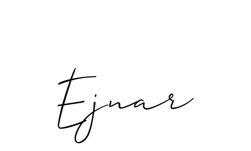 Make a beautiful signature design for name Ejnar. With this signature (Allison_Script) style, you can create a handwritten signature for free. Ejnar signature style 2 images and pictures png